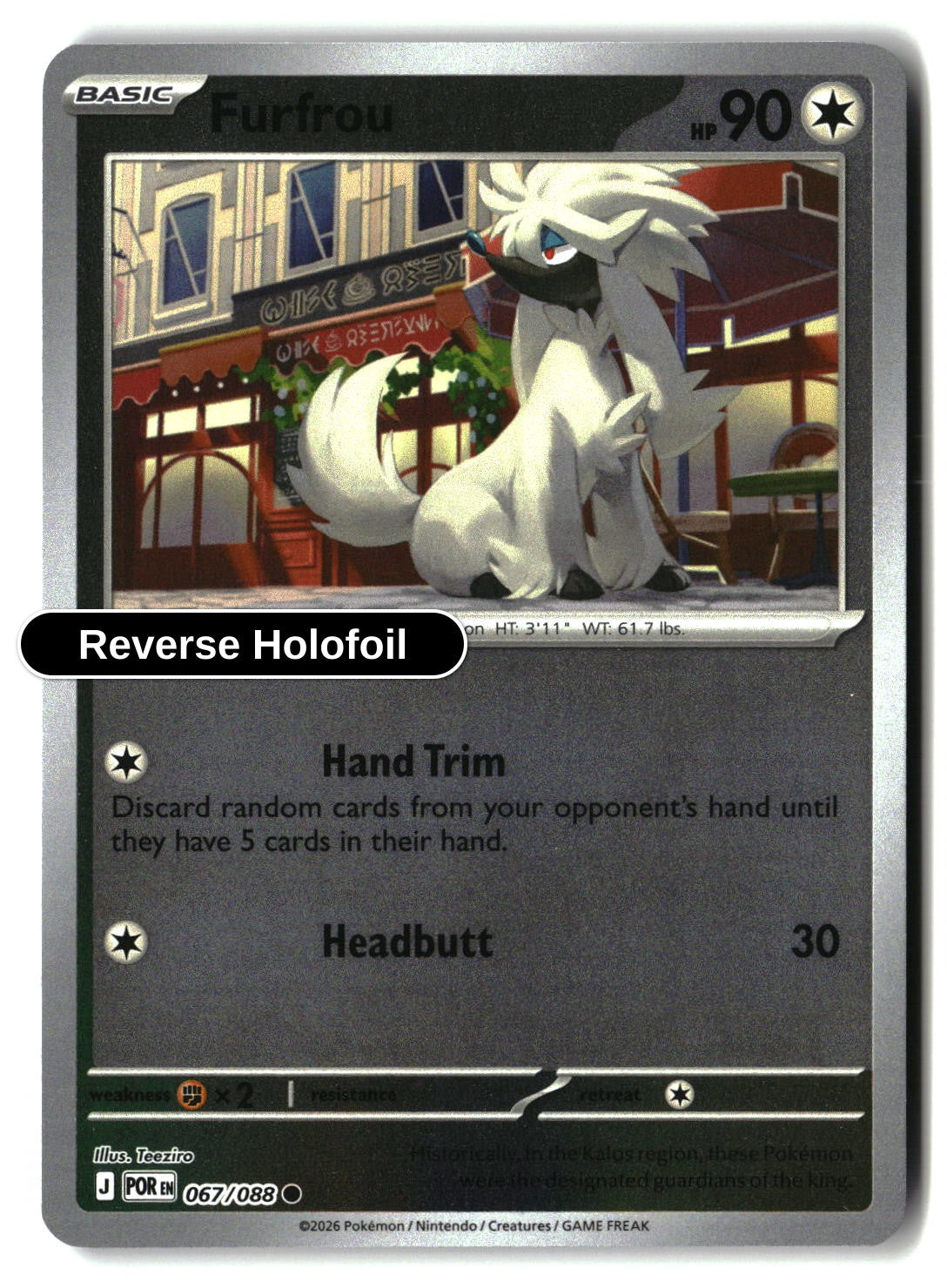 Furfrou - 067/088 - [POR - ME03: Perfect Order] - Reverse Holofoil