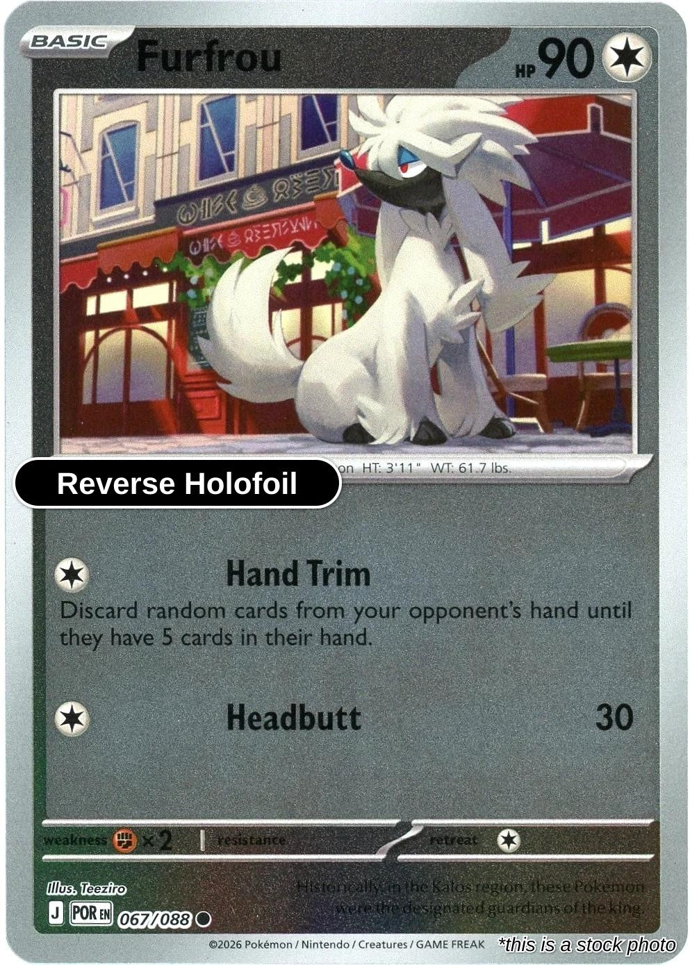 Furfrou - 067/088 - [POR - ME03: Perfect Order] - Reverse Holofoil