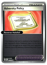Adversity Policy - 074/086 - [CRI - ME04: Chaos Rising] - Reverse Holofoil