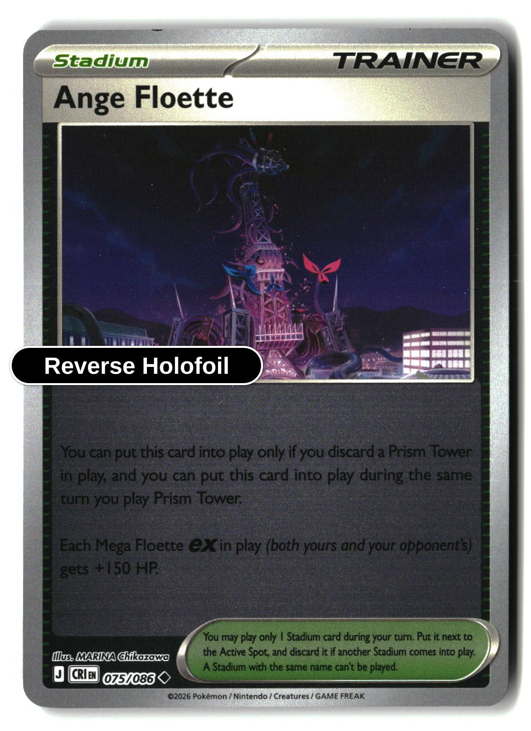 Ange Floette - 075/086 - [CRI - ME04: Chaos Rising] - Reverse Holofoil