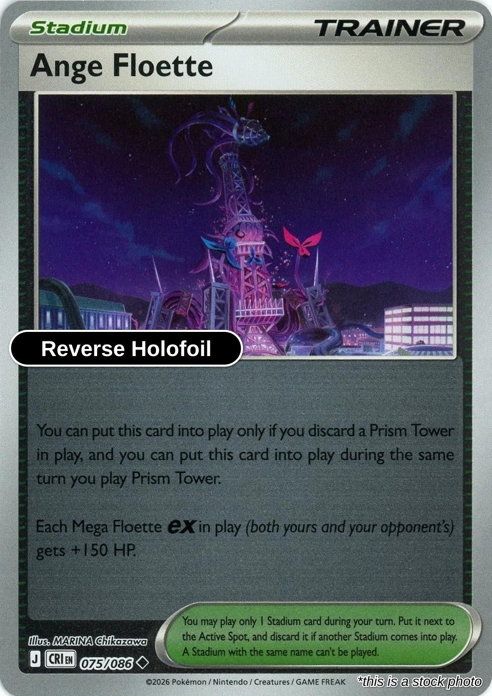 Ange Floette - 075/086 - [CRI - ME04: Chaos Rising] - Reverse Holofoil