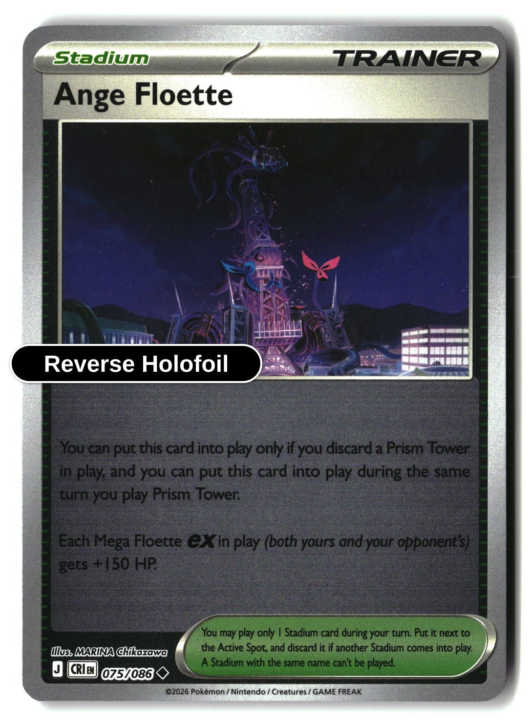 Ange Floette - 075/086 - [CRI - ME04: Chaos Rising] - Reverse Holofoil