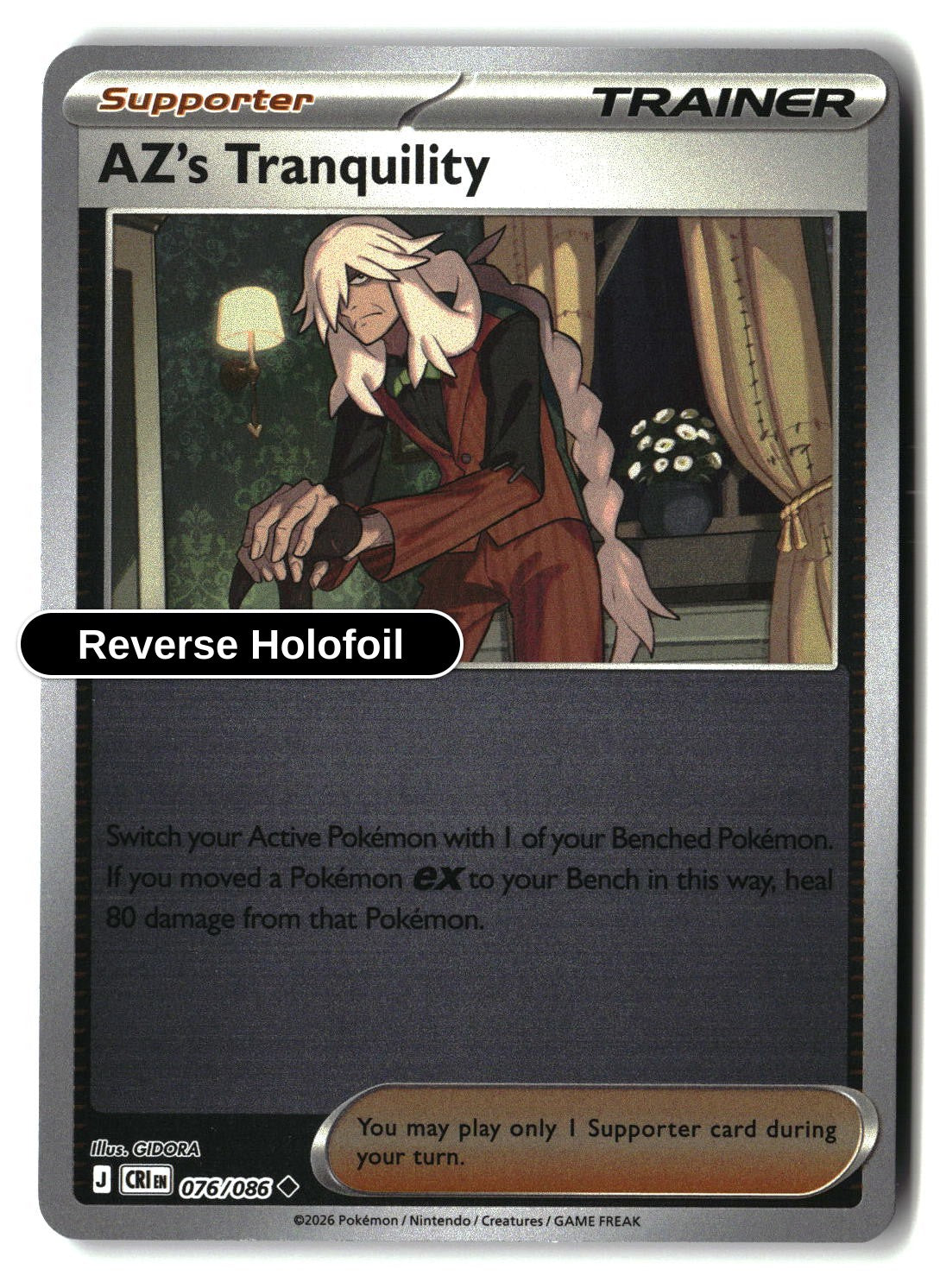 AZ's Tranquility - 076/086 - [CRI - ME04: Chaos Rising] - Reverse Holofoil