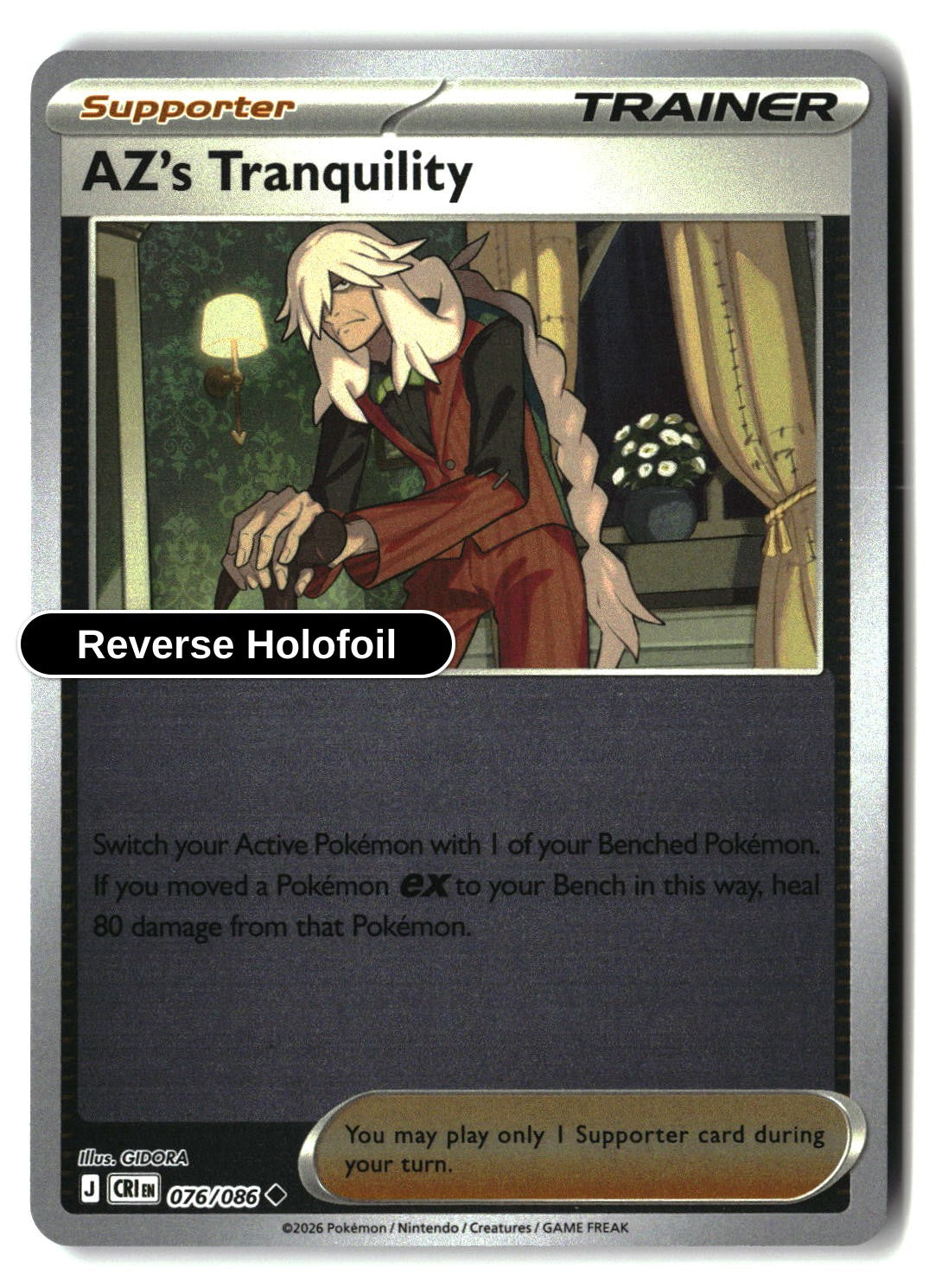 AZ's Tranquility - 076/086 - [CRI - ME04: Chaos Rising] - Reverse Holofoil