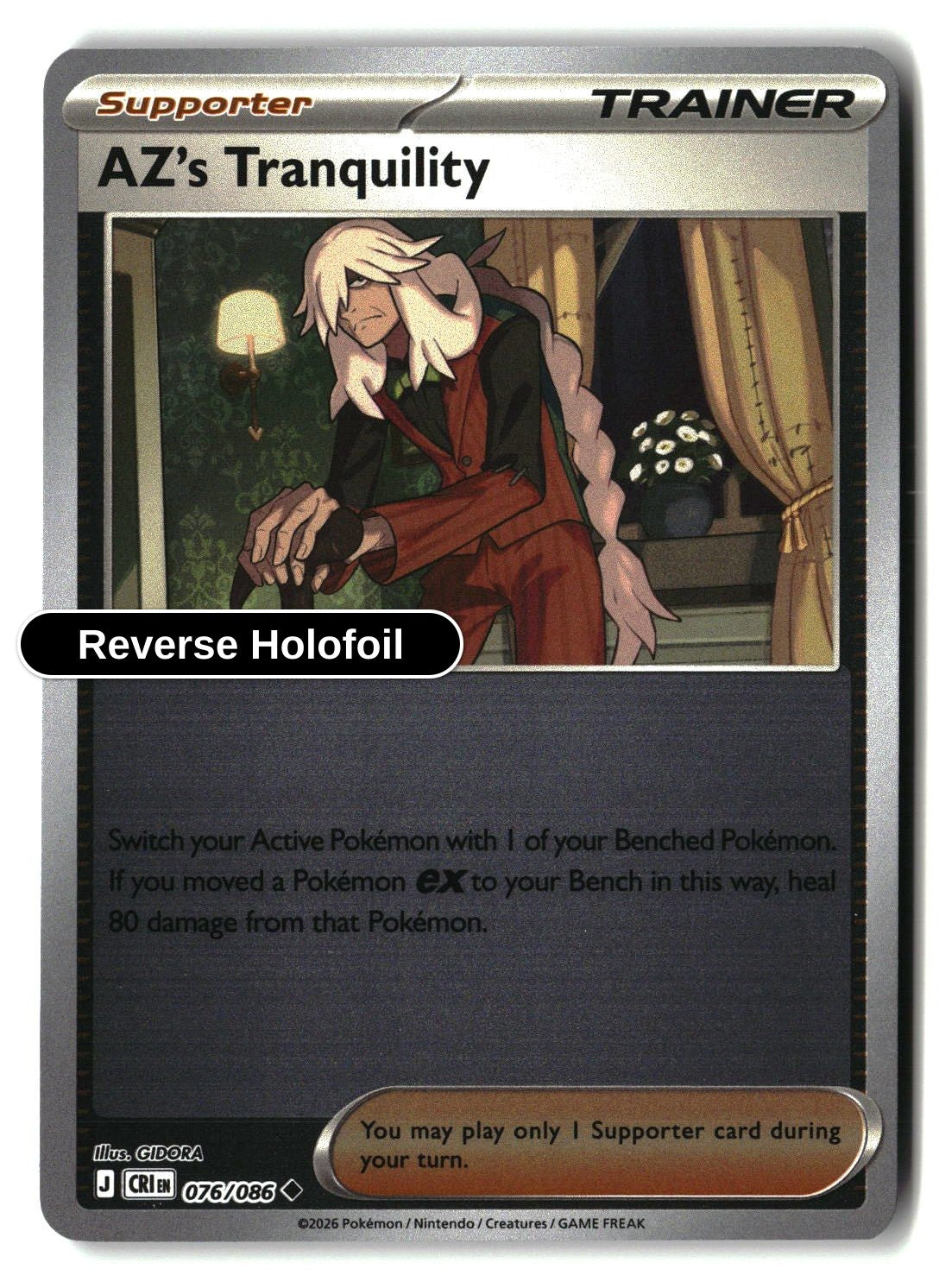 AZ's Tranquility - 076/086 - [CRI - ME04: Chaos Rising] - Reverse Holofoil