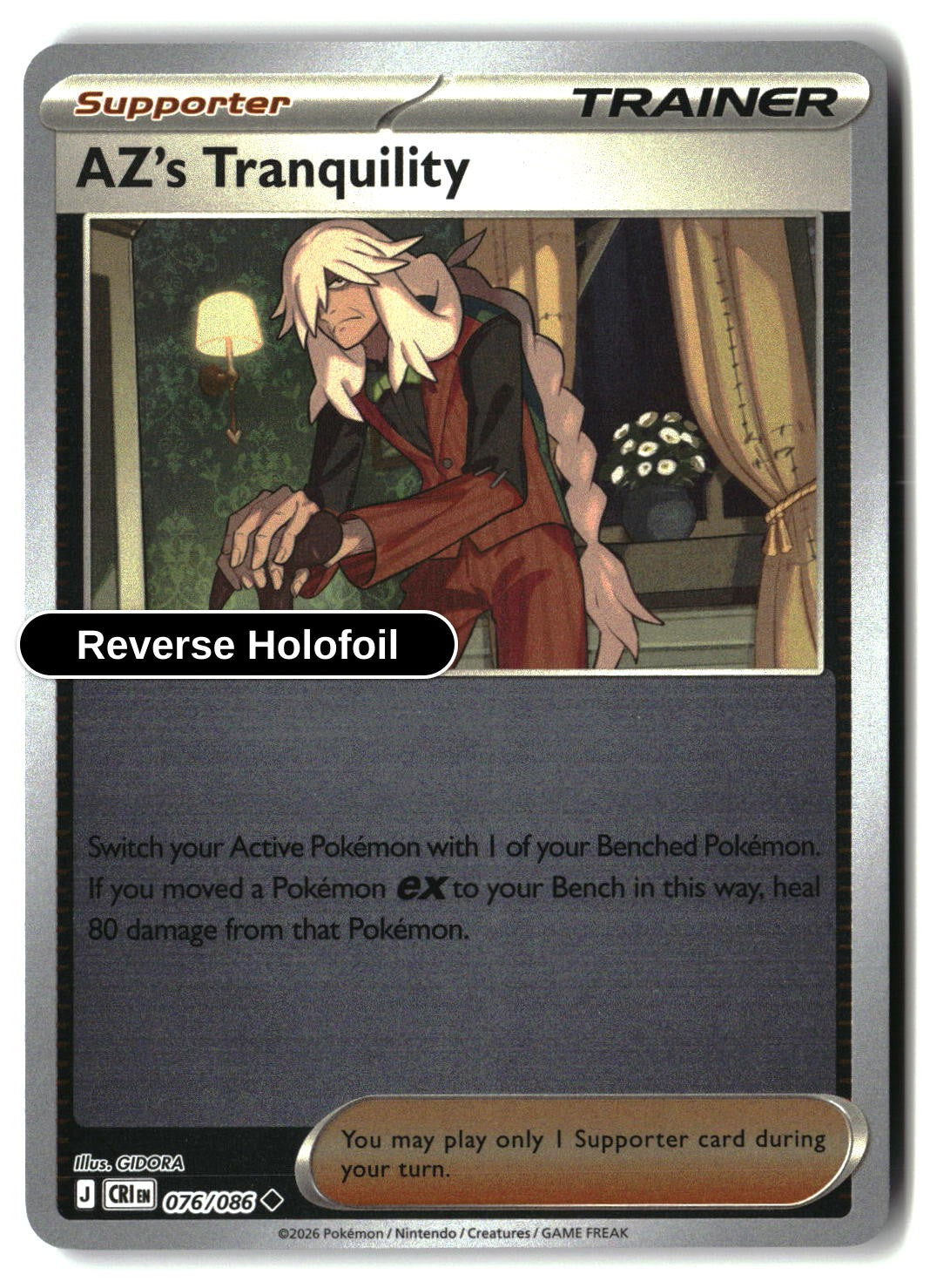 AZ's Tranquility - 076/086 - [CRI - ME04: Chaos Rising] - Reverse Holofoil