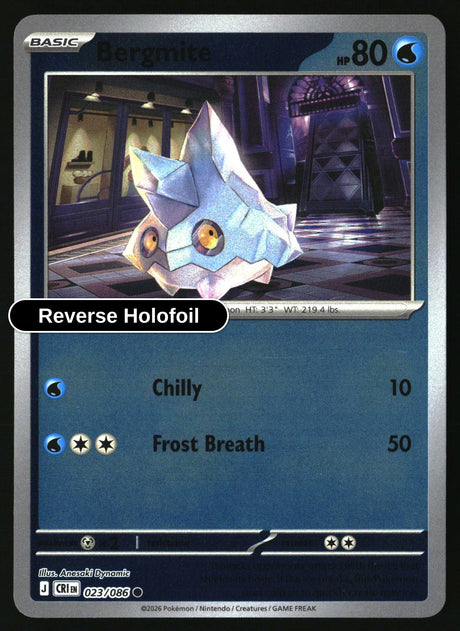 Bergmite - 023/086 - [CRI - ME04: Chaos Rising] - Reverse Holofoil