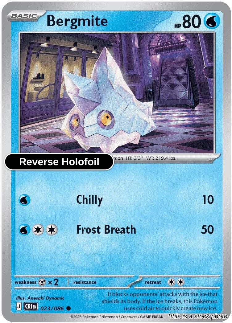 Bergmite - 023/086 - [CRI - ME04: Chaos Rising] - Reverse Holofoil