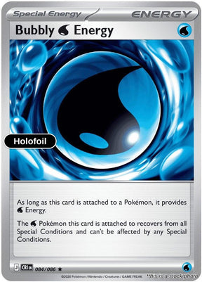 Bubbly W Energy - 084/086 - [CRI - ME04: Chaos Rising] - Holofoil