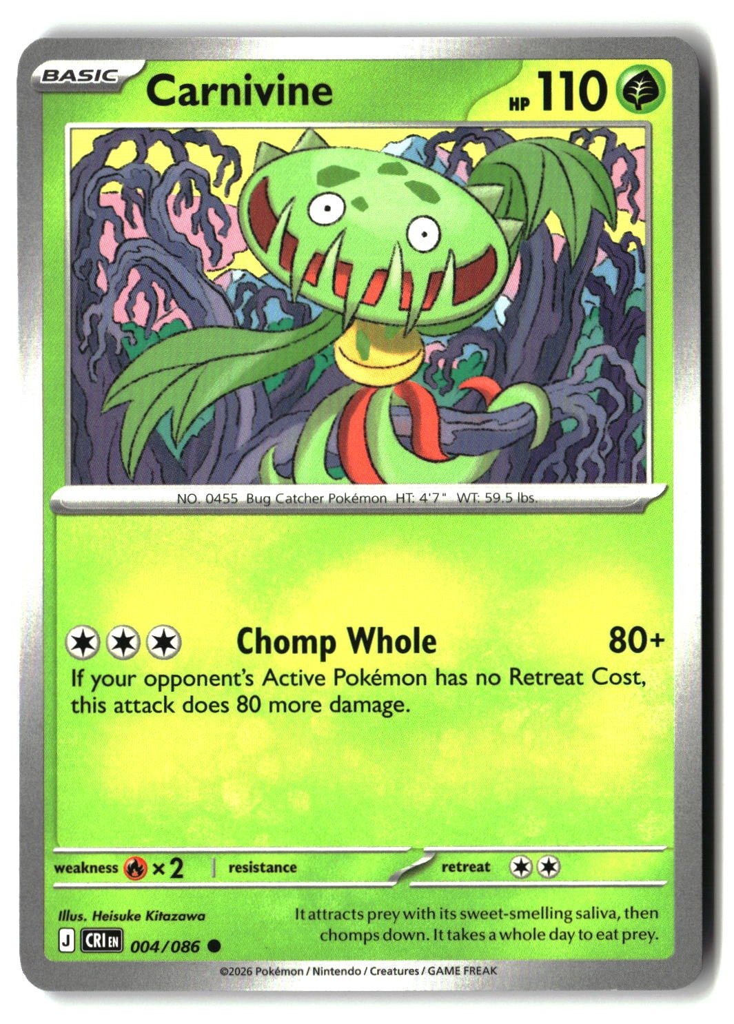 Carnivine - 004/086 - [CRI - ME04: Chaos Rising]