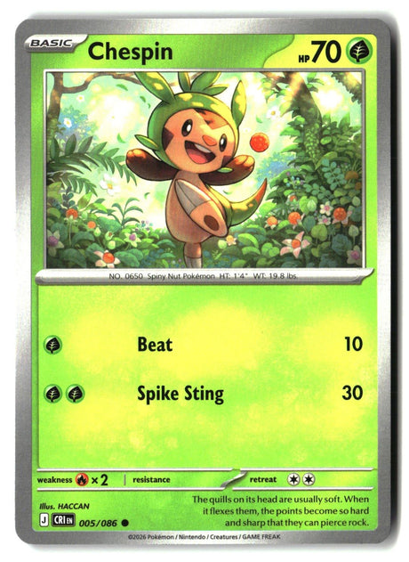 Chespin - 005/086 - [CRI - ME04: Chaos Rising]