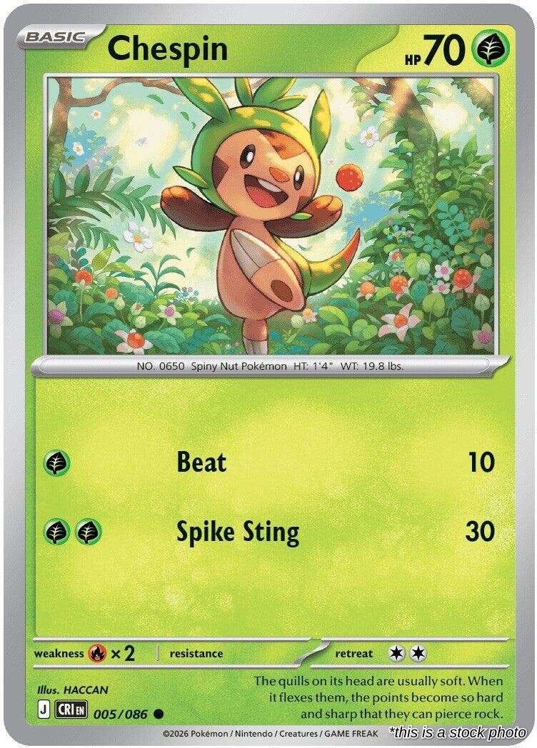 Chespin - 005/086 - [CRI - ME04: Chaos Rising]