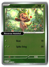 Chespin - 005/086 - [CRI - ME04: Chaos Rising] - Reverse Holofoil