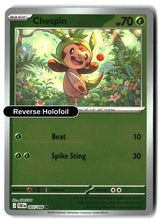 Chespin - 005/086 - [CRI - ME04: Chaos Rising] - Reverse Holofoil