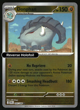Donphan - 045/086 - [CRI - ME04: Chaos Rising] - Reverse Holofoil