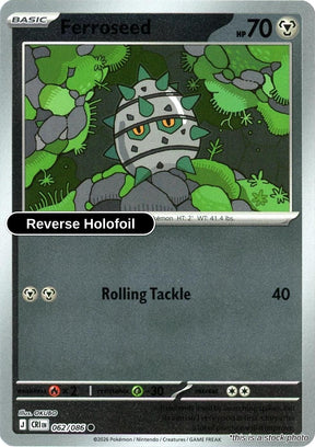 Ferroseed - 062/086 - [CRI - ME04: Chaos Rising] - Reverse Holofoil