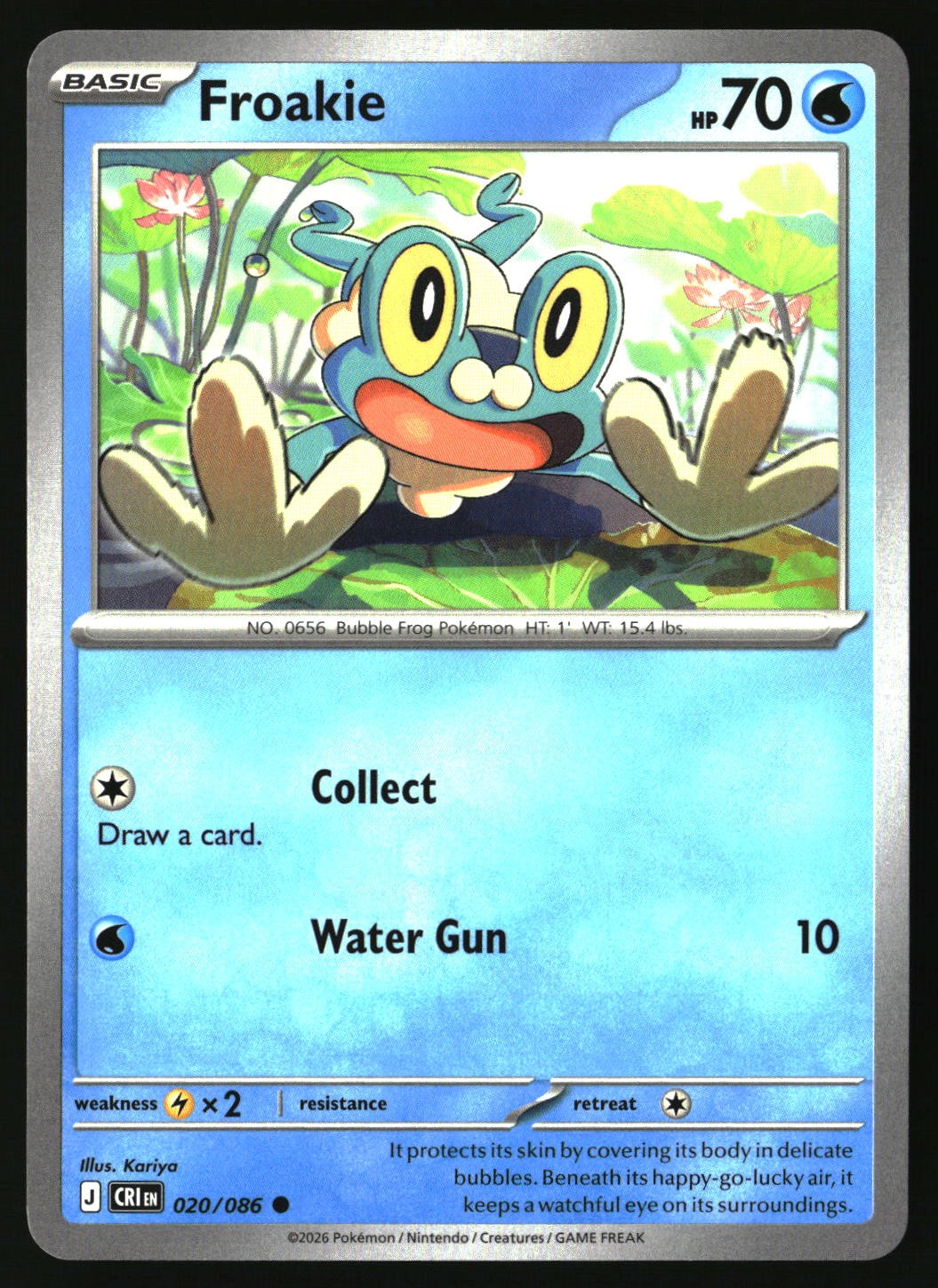 Froakie - 020/086 - [CRI - ME04: Chaos Rising]