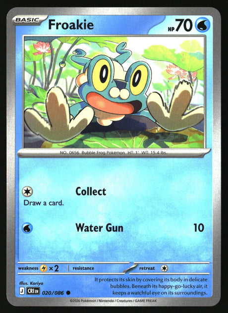 Froakie - 020/086 - [CRI - ME04: Chaos Rising]