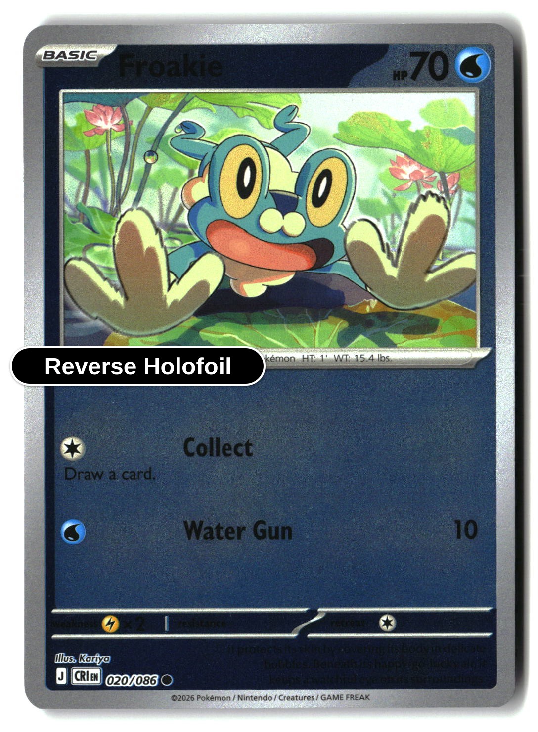 Froakie - 020/086 - [CRI - ME04: Chaos Rising] - Reverse Holofoil