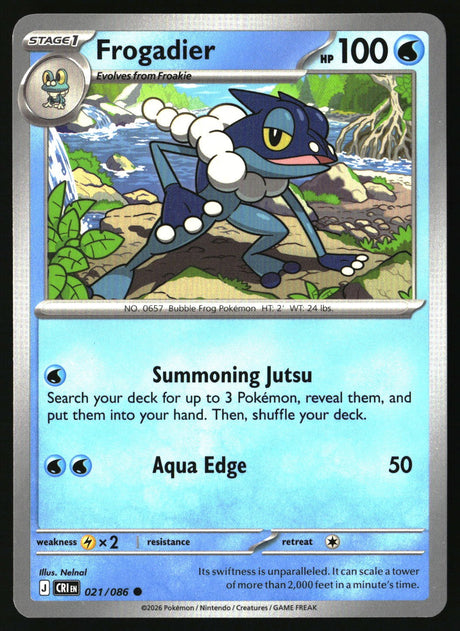 Frogadier - 021/086 - [CRI - ME04: Chaos Rising]