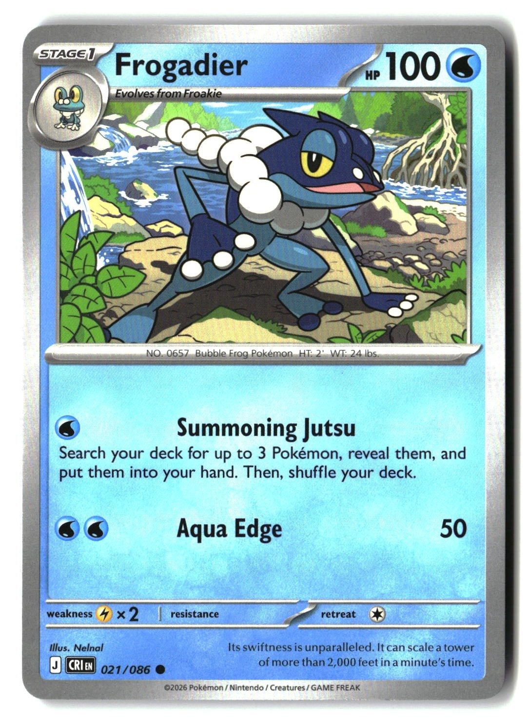 Frogadier - 021/086 - [CRI - ME04: Chaos Rising]
