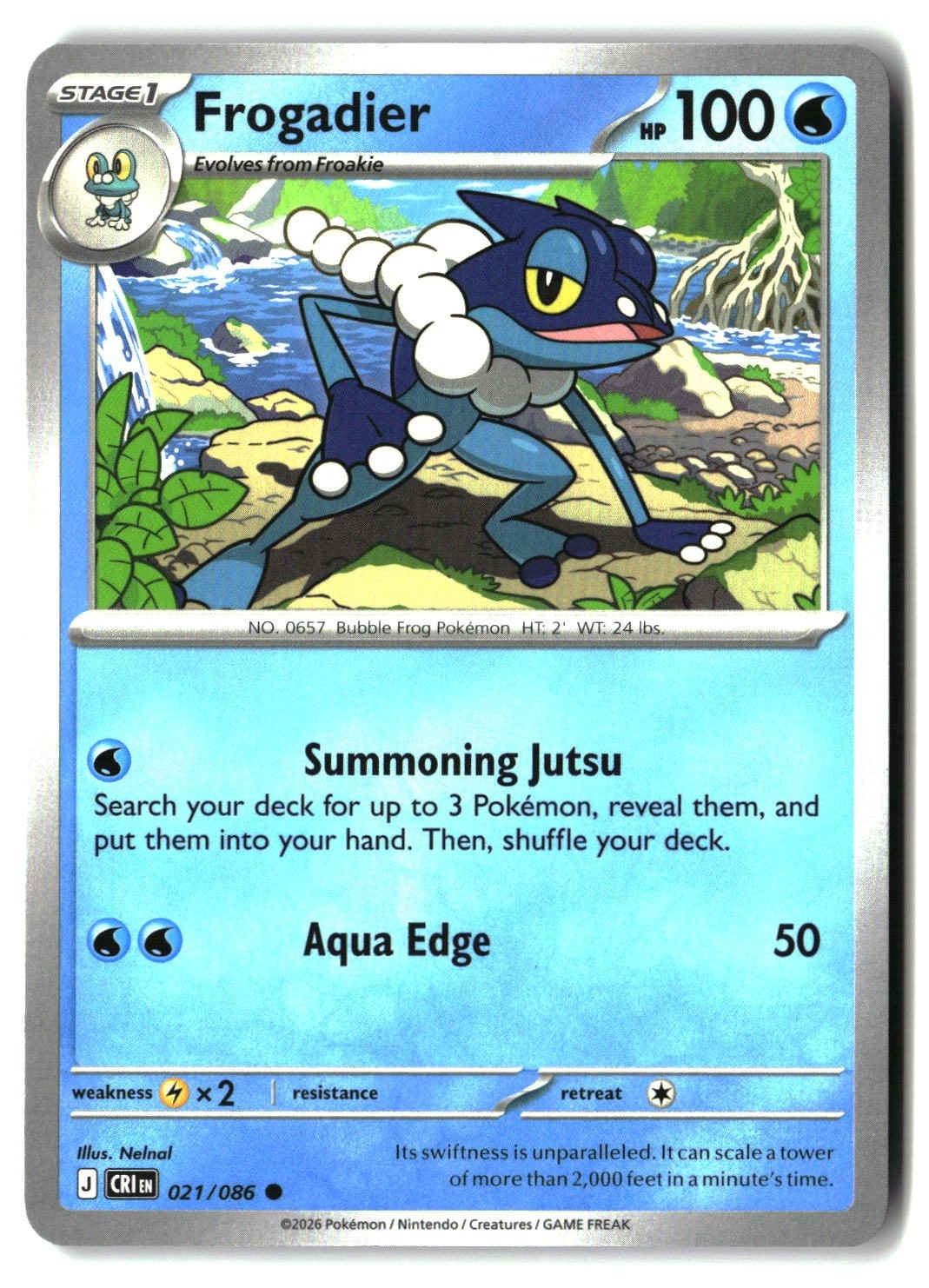 Frogadier - 021/086 - [CRI - ME04: Chaos Rising]