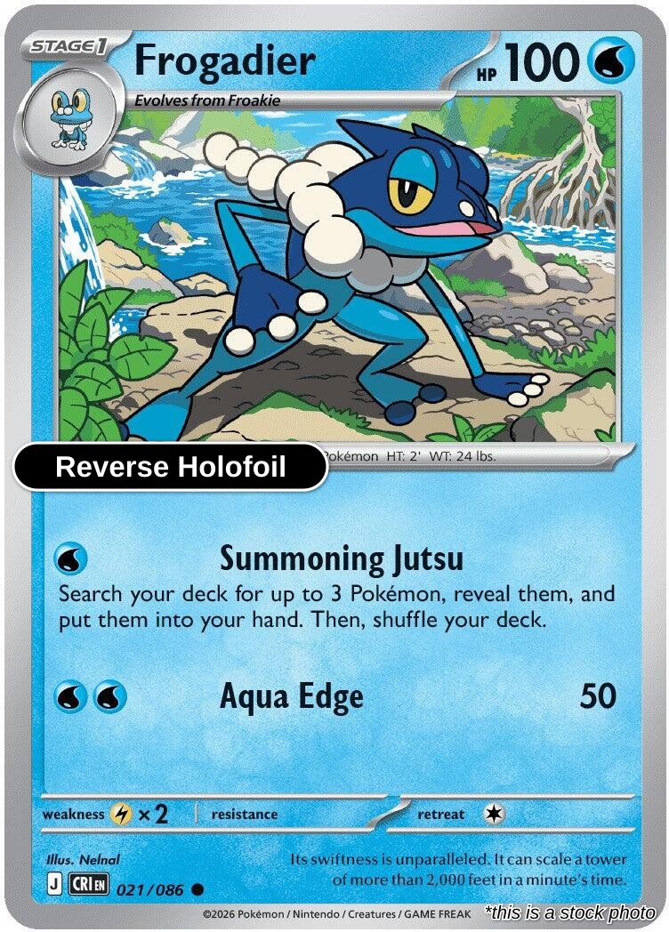 Frogadier - 021/086 - [CRI - ME04: Chaos Rising] - Reverse Holofoil