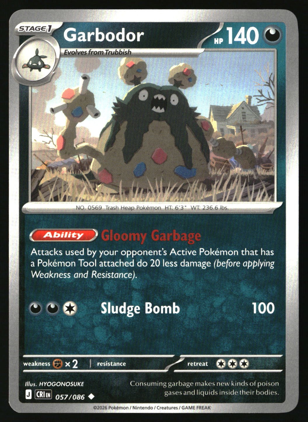 Garbodor - 057/086 - [CRI - ME04: Chaos Rising]