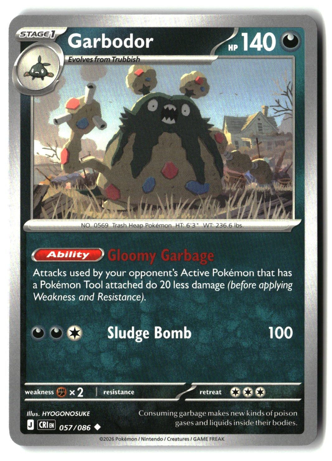 Garbodor - 057/086 - [CRI - ME04: Chaos Rising]