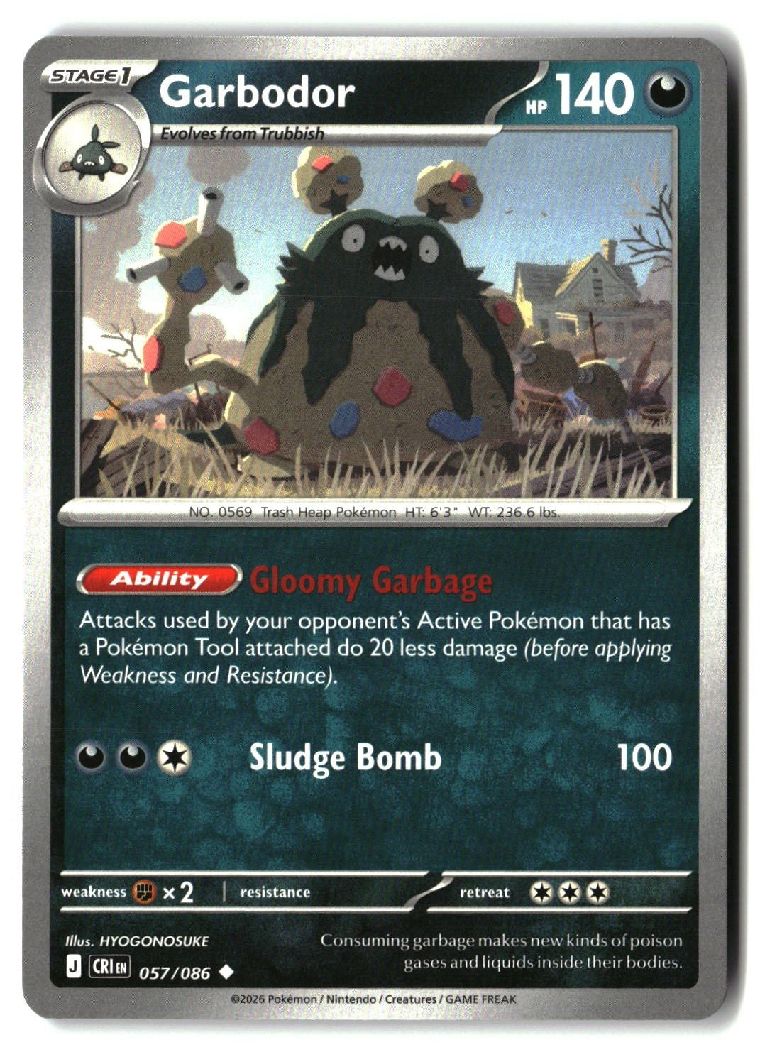 Garbodor - 057/086 - [CRI - ME04: Chaos Rising]