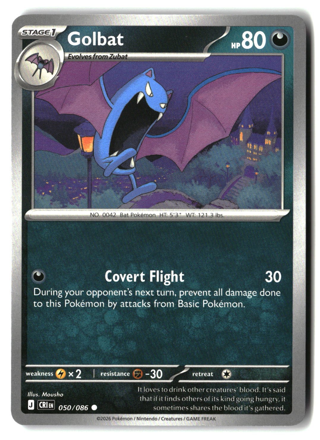 Golbat - 050/086 - [CRI - ME04: Chaos Rising]