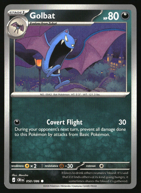 Golbat - 050/086 - [CRI - ME04: Chaos Rising]