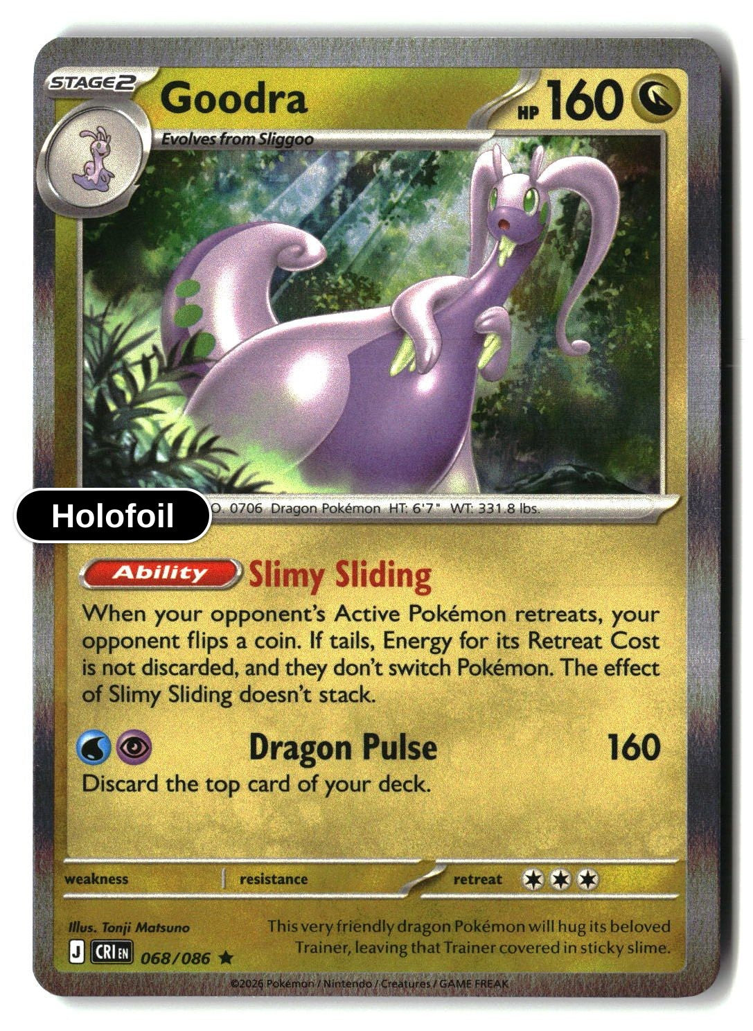 Goodra - 068/086 - [CRI - ME04: Chaos Rising] - Holofoil