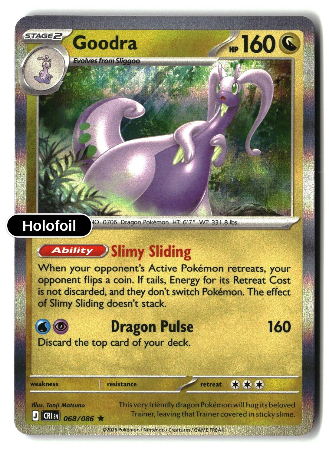 Goodra - 068/086 - [CRI - ME04: Chaos Rising] - Holofoil