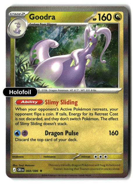 Goodra - 068/086 - [CRI - ME04: Chaos Rising] - Holofoil