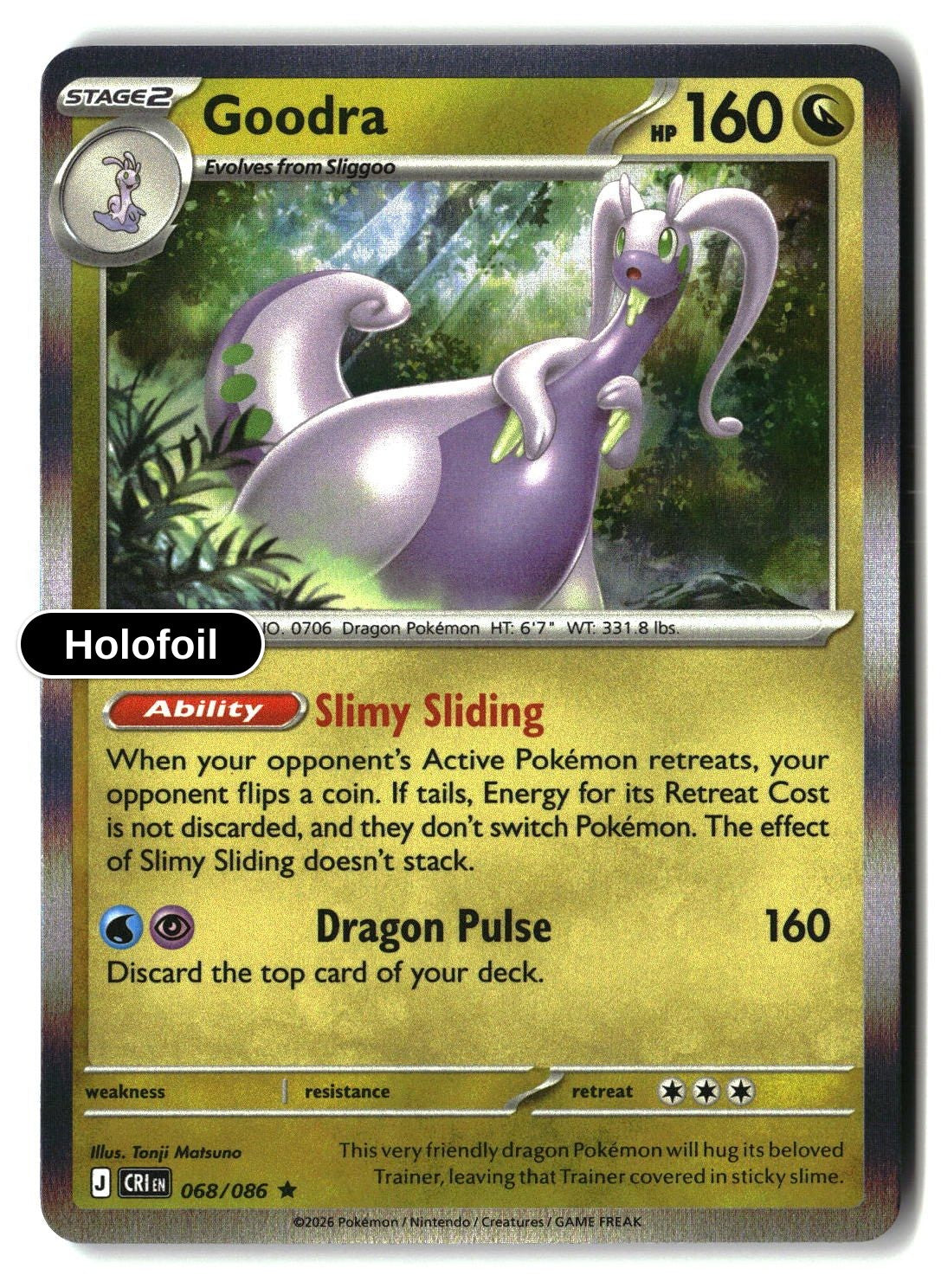 Goodra - 068/086 - [CRI - ME04: Chaos Rising] - Holofoil