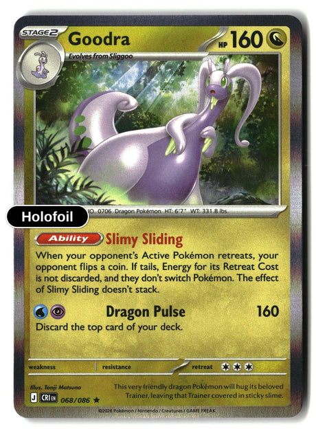 Goodra - 068/086 - [CRI - ME04: Chaos Rising] - Holofoil