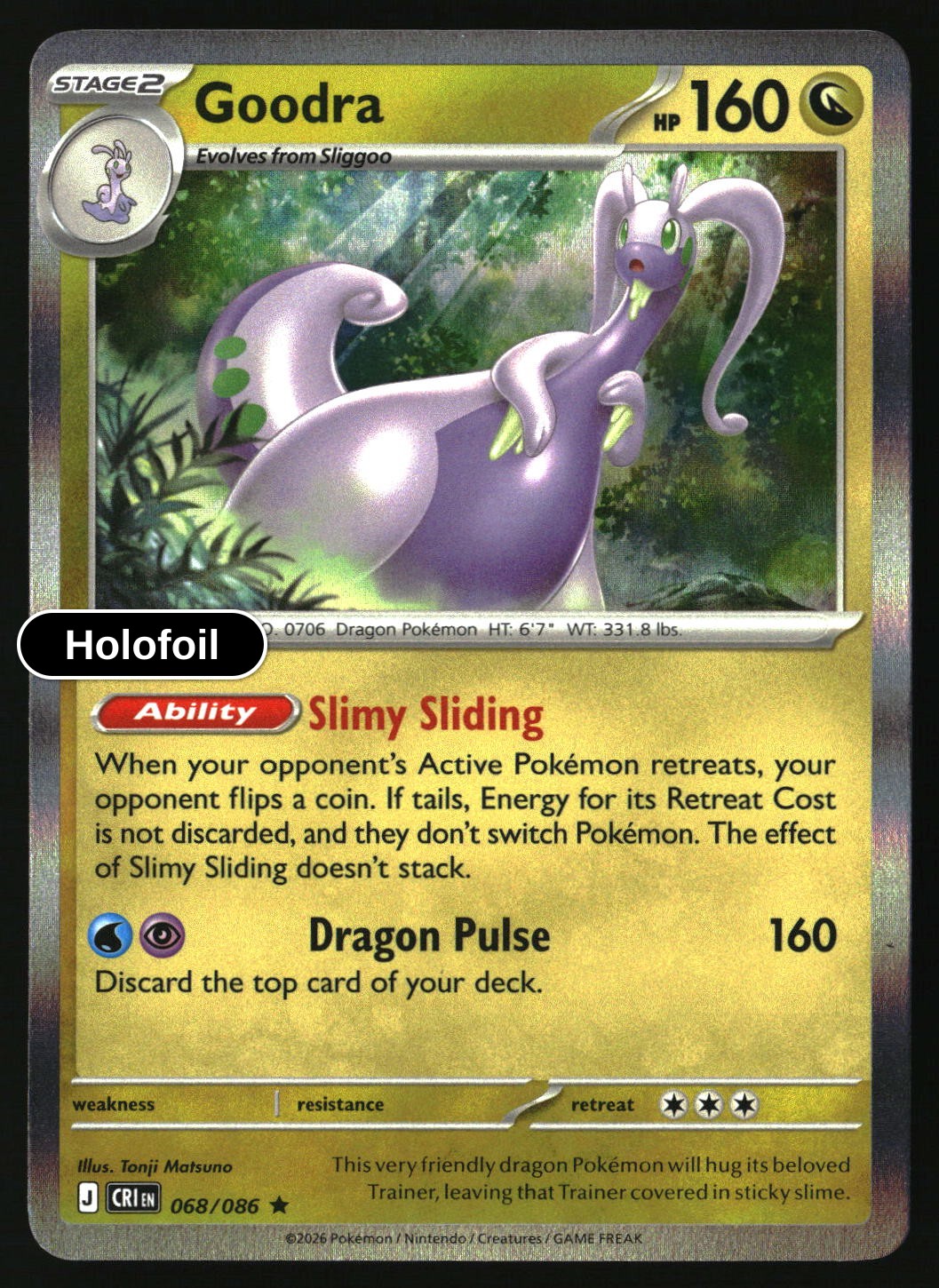 Goodra - 068/086 - [CRI - ME04: Chaos Rising] - Holofoil