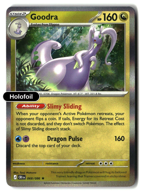 Goodra - 068/086 - [CRI - ME04: Chaos Rising] - Holofoil