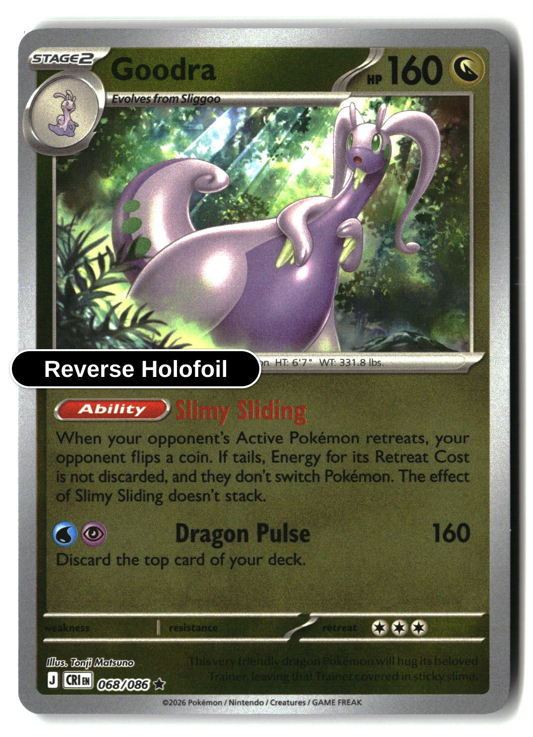 Goodra - 068/086 - [CRI - ME04: Chaos Rising] - Reverse Holofoil