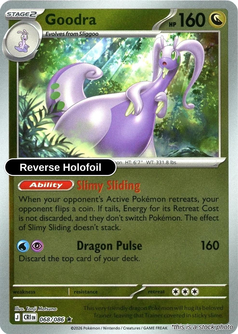 Goodra - 068/086 - [CRI - ME04: Chaos Rising] - Reverse Holofoil