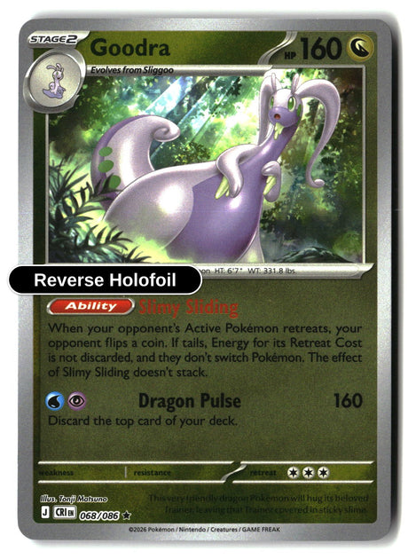 Goodra - 068/086 - [CRI - ME04: Chaos Rising] - Reverse Holofoil
