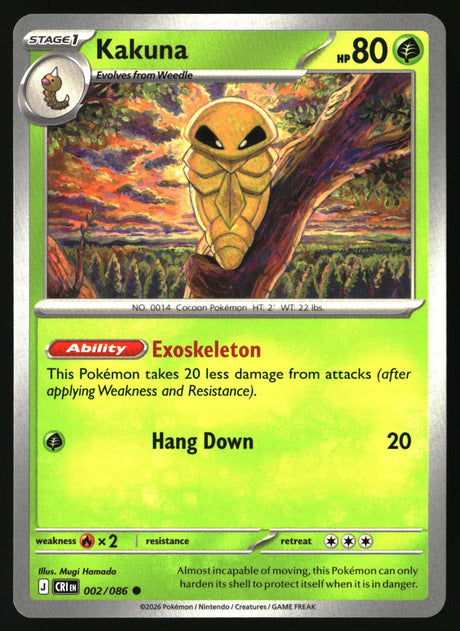 Kakuna - 002/086 - [CRI - ME04: Chaos Rising]
