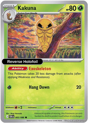 Kakuna - 002/086 - [CRI - ME04: Chaos Rising] - Reverse Holofoil