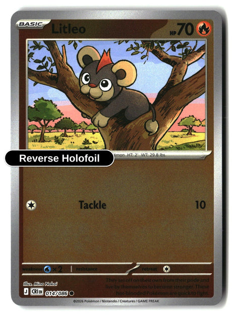 Litleo - 014/086 - [CRI - ME04: Chaos Rising] - Reverse Holofoil