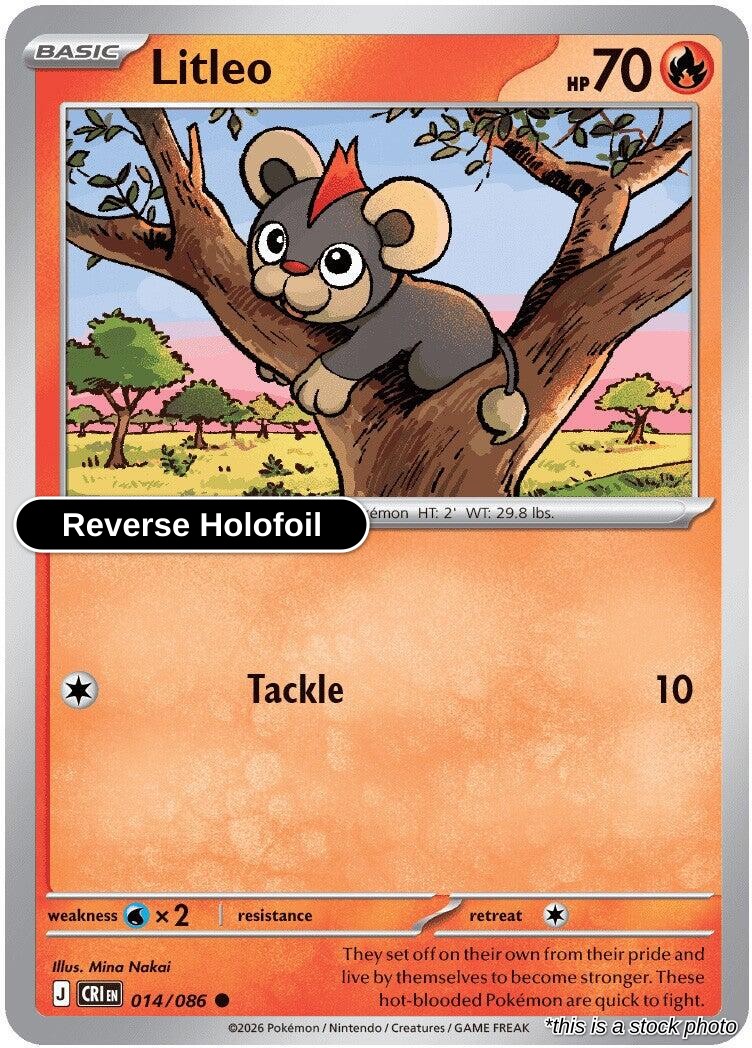 Litleo - 014/086 - [CRI - ME04: Chaos Rising] - Reverse Holofoil