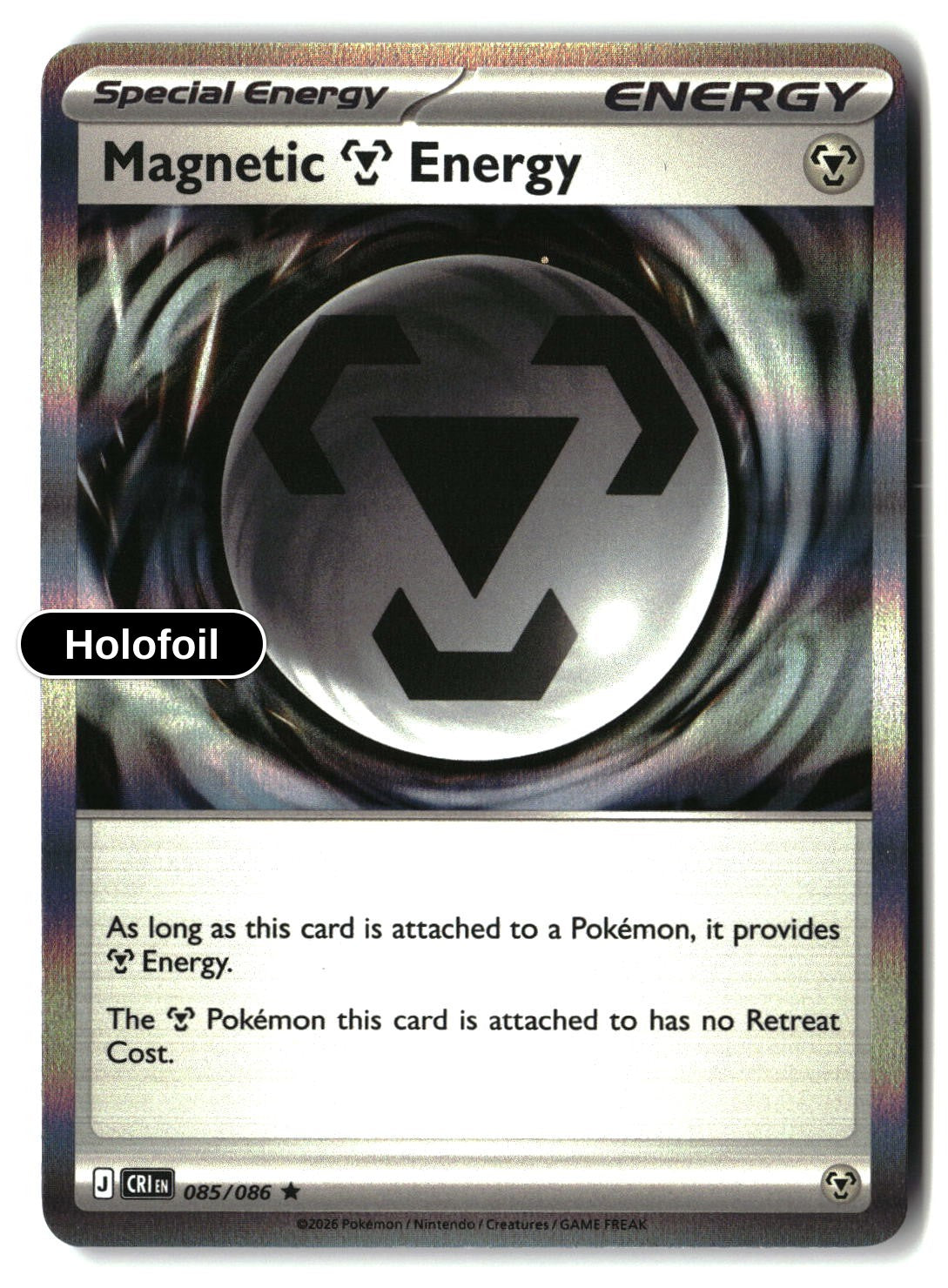 Magnetic Metal Energy - 085/086 - [CRI - ME04: Chaos Rising] - Holofoil
