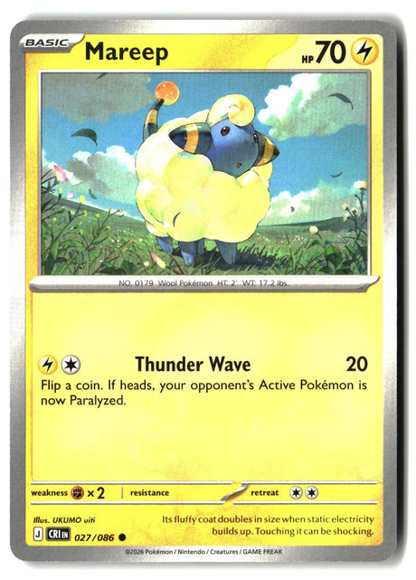 Mareep - 027/086 - [CRI - ME04: Chaos Rising]