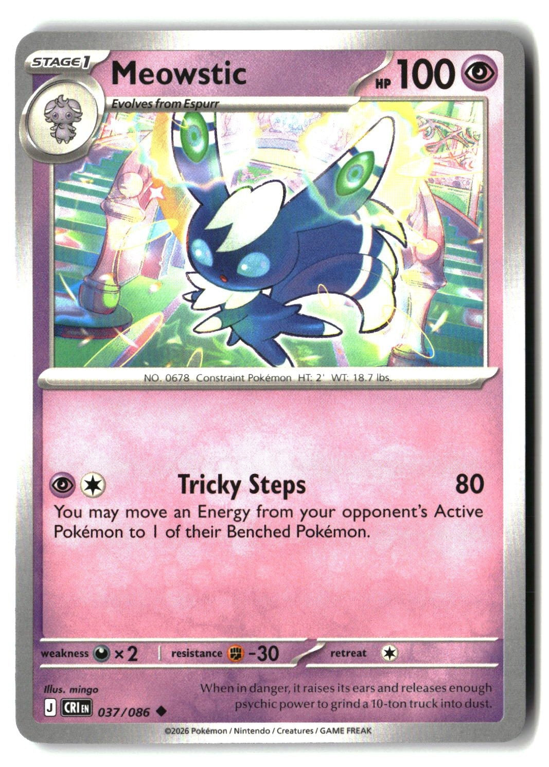 Meowstic - 037/086 - [CRI - ME04: Chaos Rising]
