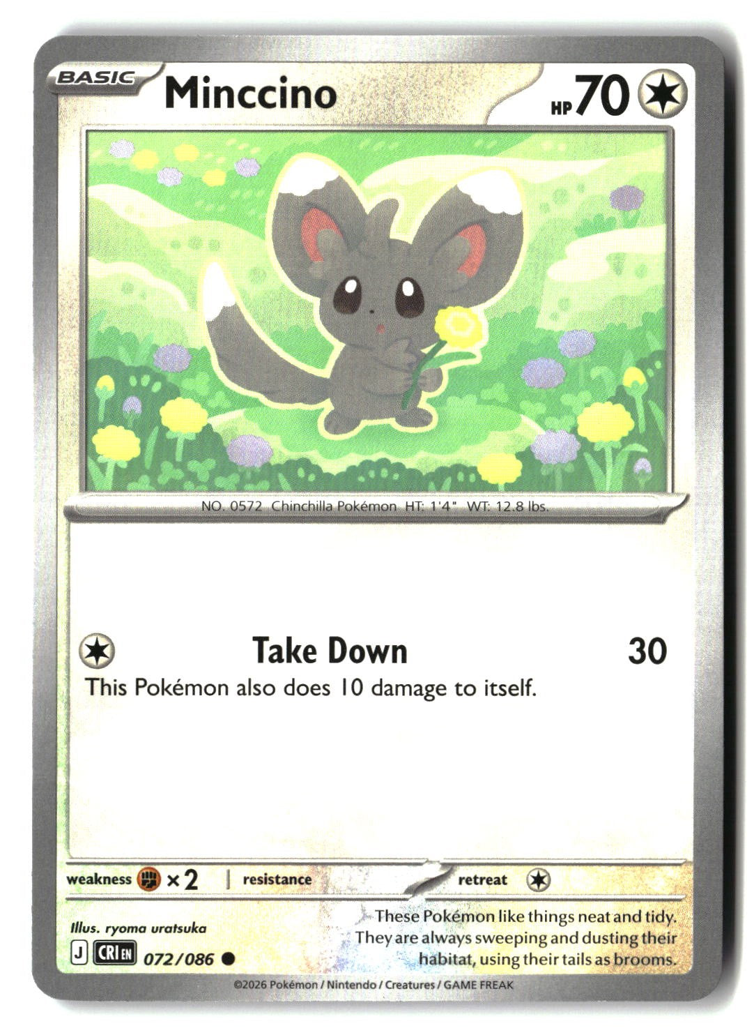 Minccino - 072/086 - [CRI - ME04: Chaos Rising]